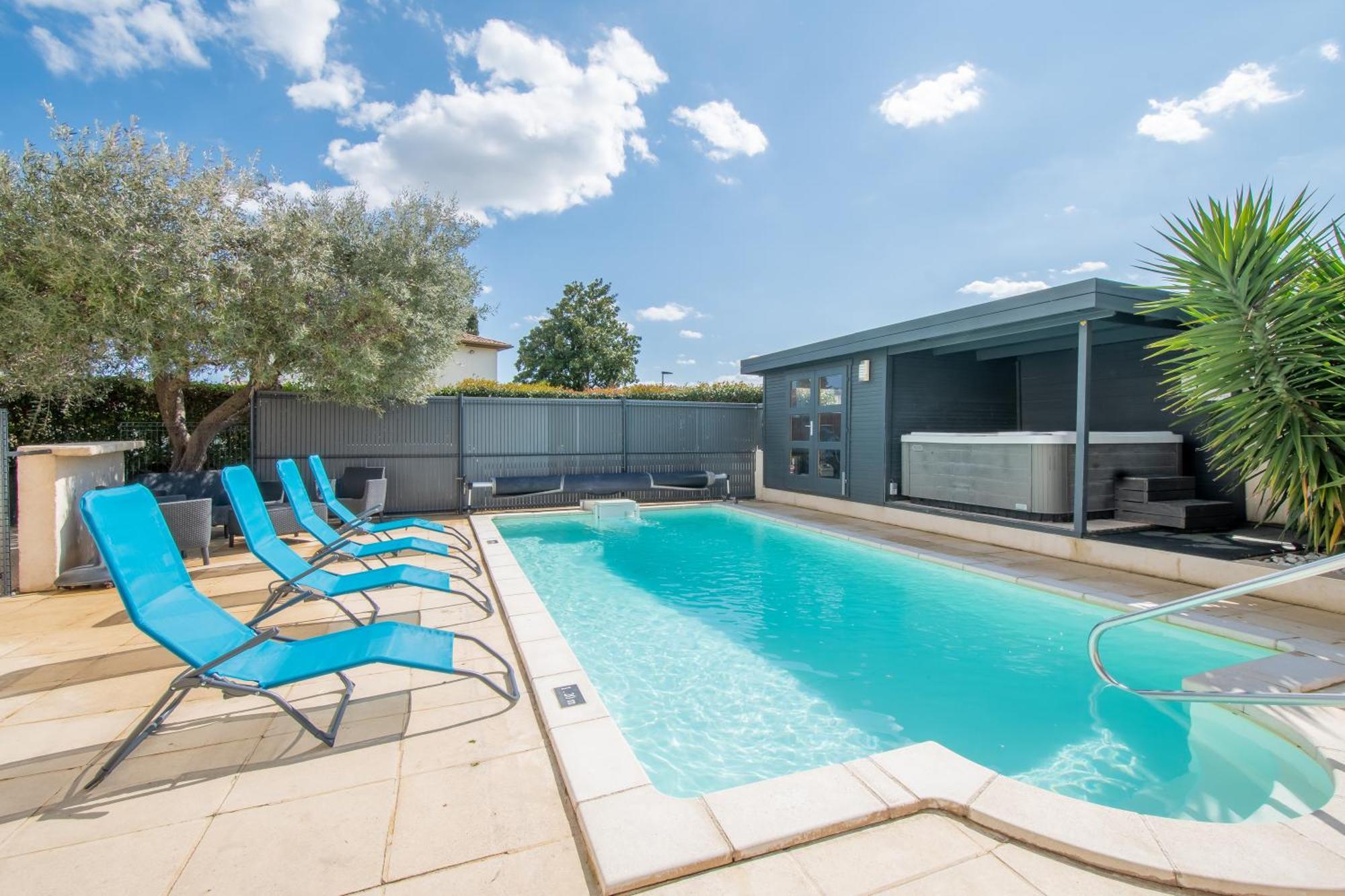 Guesthouse La Costiere - Logements Independants - Espace Piscine Jacuzzi Lunel  Zewnętrze zdjęcie